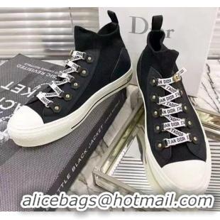 Best Price Dior Walk'n'Dior Knit High-top Sneakers Black/White 011284