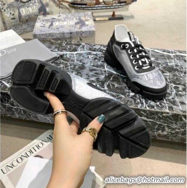 Super Quality Dior D-Connect Sneakers in Logo Mesh and Luminous Fabric 012553 Black