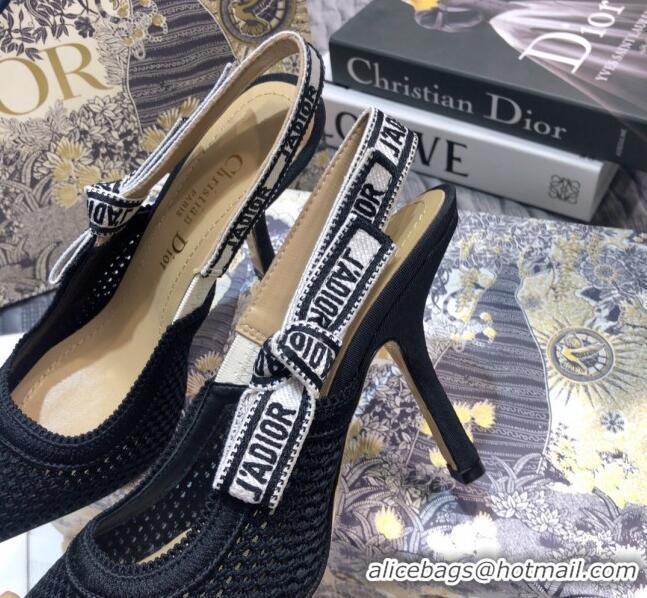 Affordable Price Dior J'Adior Slingback Pump in Micro Mesh with 9.5cm Heel Black 012591