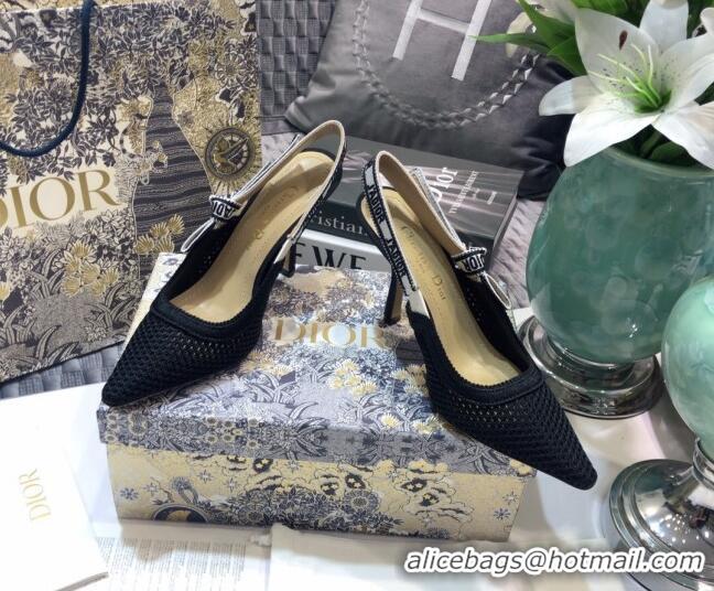 Affordable Price Dior J'Adior Slingback Pump in Micro Mesh with 9.5cm Heel Black 012591