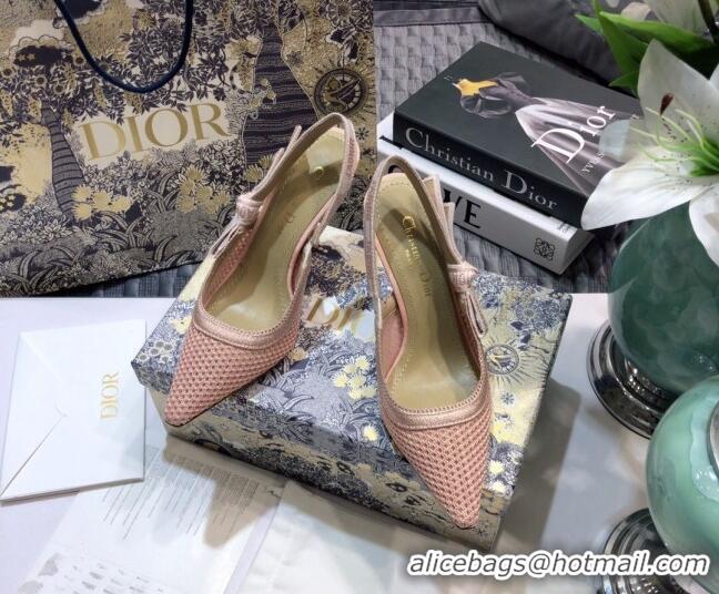 Best Price Dior J'Adior Slingback Pump in Micor Mesh with 9.5cm Heel Pink 012594