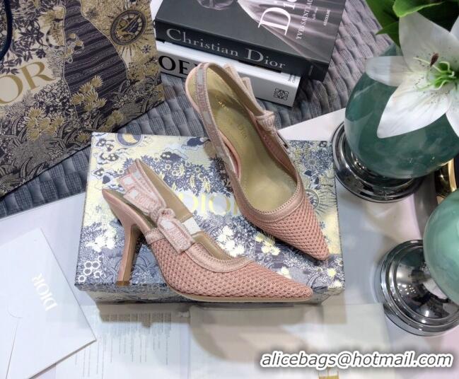 Best Price Dior J'Adior Slingback Pump in Micor Mesh with 9.5cm Heel Pink 012594