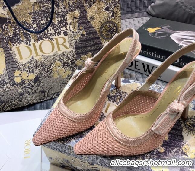 Best Price Dior J'Adior Slingback Pump in Micor Mesh with 9.5cm Heel Pink 012594