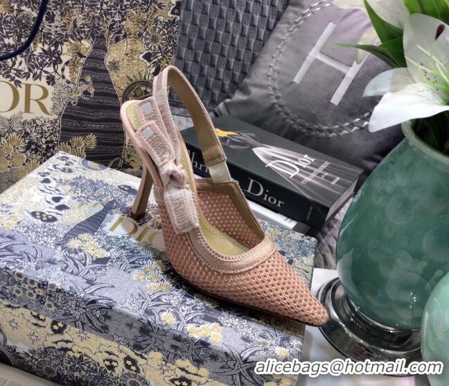 Best Price Dior J'Adior Slingback Pump in Micor Mesh with 9.5cm Heel Pink 012594