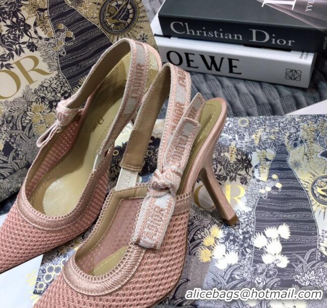 Best Price Dior J'Adior Slingback Pump in Micor Mesh with 9.5cm Heel Pink 012594