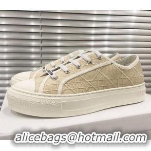 Good Product Dior Walk'n'Dior Sneakers in Beige Cannage Embroidery 012708