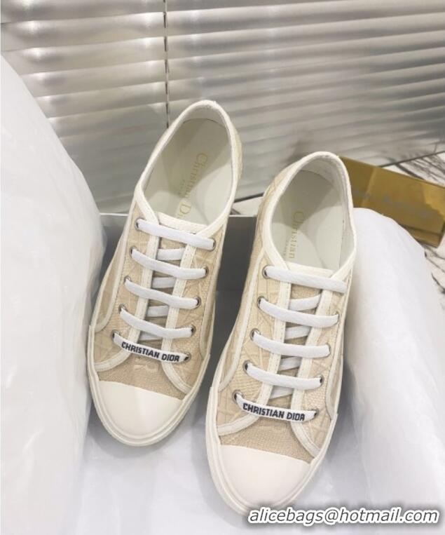 Good Product Dior Walk'n'Dior Sneakers in Beige Cannage Embroidery 012708