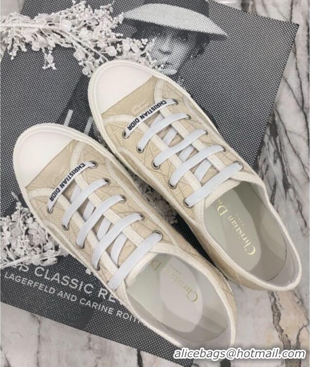 Good Product Dior Walk'n'Dior Sneakers in Beige Cannage Embroidery 012708