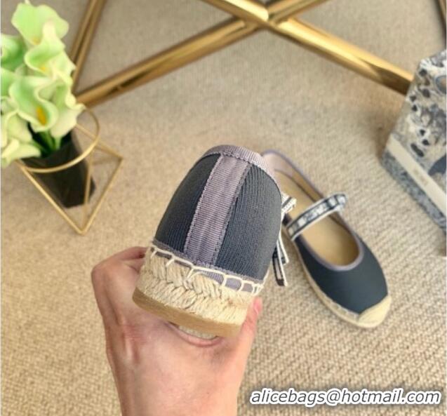 Best Design Dior J'Adior Espadrilles in Grey Cotton Ribbon with Bow 022605