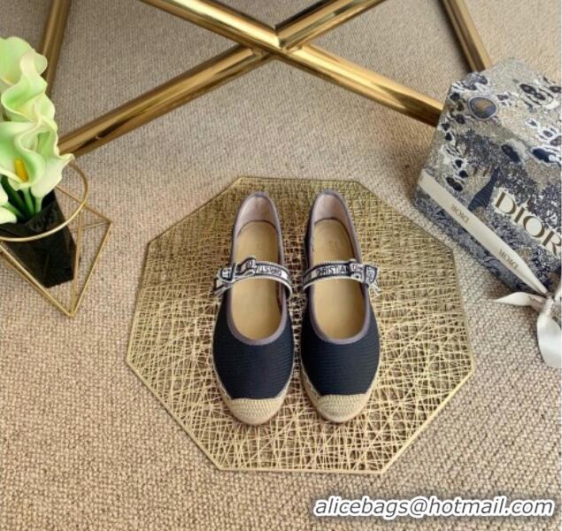 Best Design Dior J'Adior Espadrilles in Grey Cotton Ribbon with Bow 022605