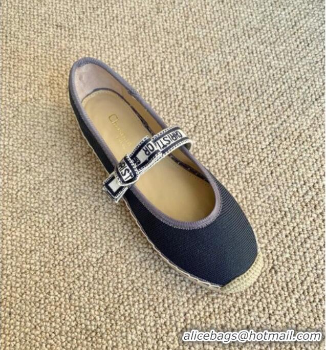 Best Design Dior J'Adior Espadrilles in Grey Cotton Ribbon with Bow 022605