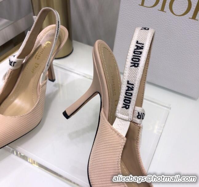 Good Product Dior J'Adior Slingback Pump With 9.5cm Heel in Beige Technical Fabric 022684