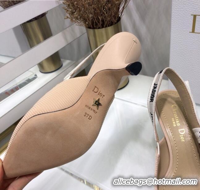 New Style Dior J'Adior Slingback Pump With 6.5cm Heel in Beige Technical Fabric 022684