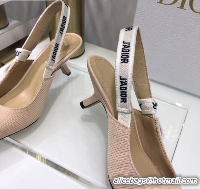 New Style Dior J'Adior Slingback Pump With 6.5cm Heel in Beige Technical Fabric 022684