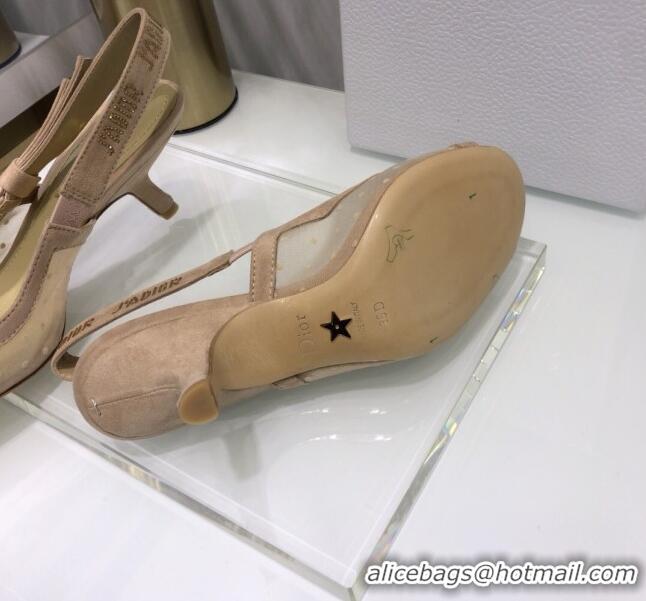 Good Product Dior J'Adior Slingback Pumps 6.5cm in Nude Potted Mesh 031140