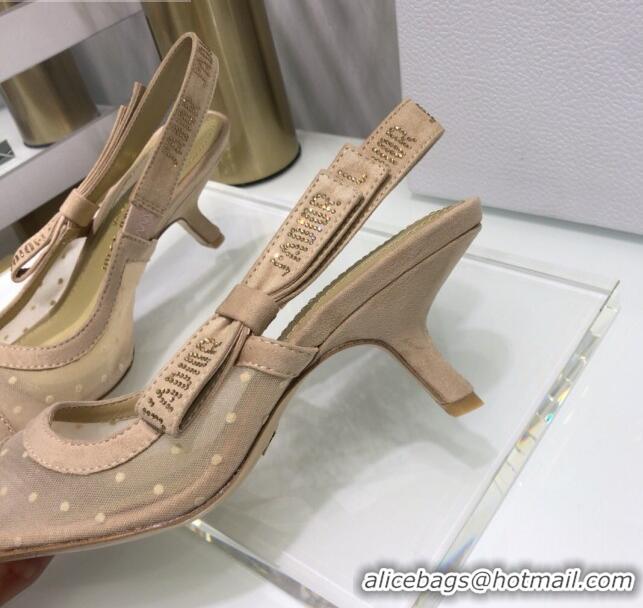 Good Product Dior J'Adior Slingback Pumps 6.5cm in Nude Potted Mesh 031140