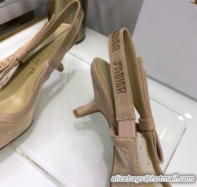 Good Product Dior J'Adior Slingback Pumps 6.5cm in Nude Potted Mesh 031140