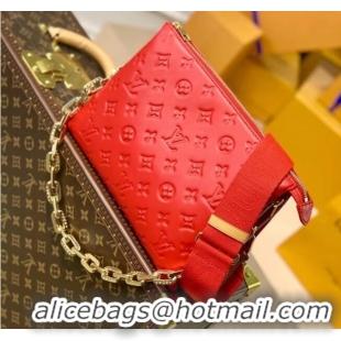 Reasonable Price Louis Vuitton Monogram Empreinte COUSSIN PM M57793 Red