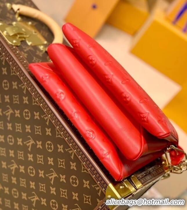 Reasonable Price Louis Vuitton Monogram Empreinte COUSSIN PM M57793 Red