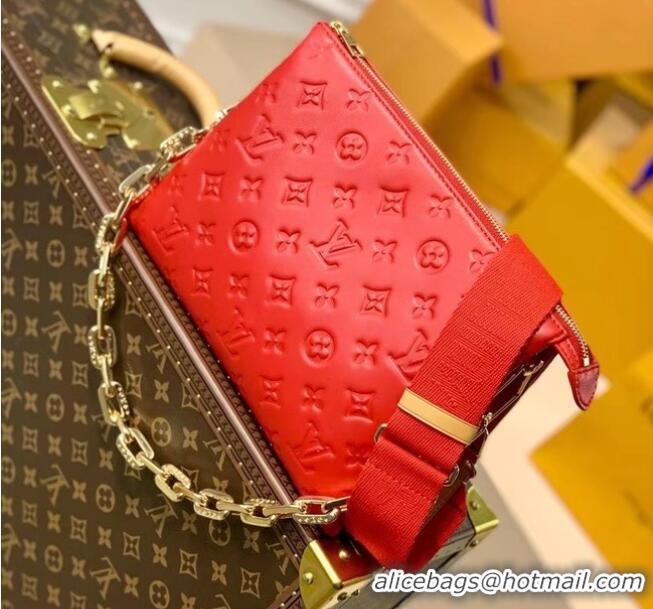 Reasonable Price Louis Vuitton Monogram Empreinte COUSSIN PM M57793 Red