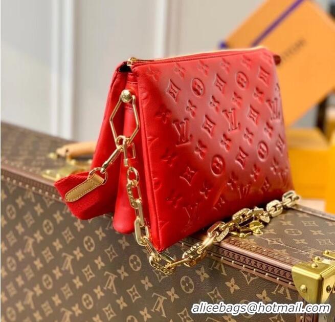 Reasonable Price Louis Vuitton Monogram Empreinte COUSSIN PM M57793 Red