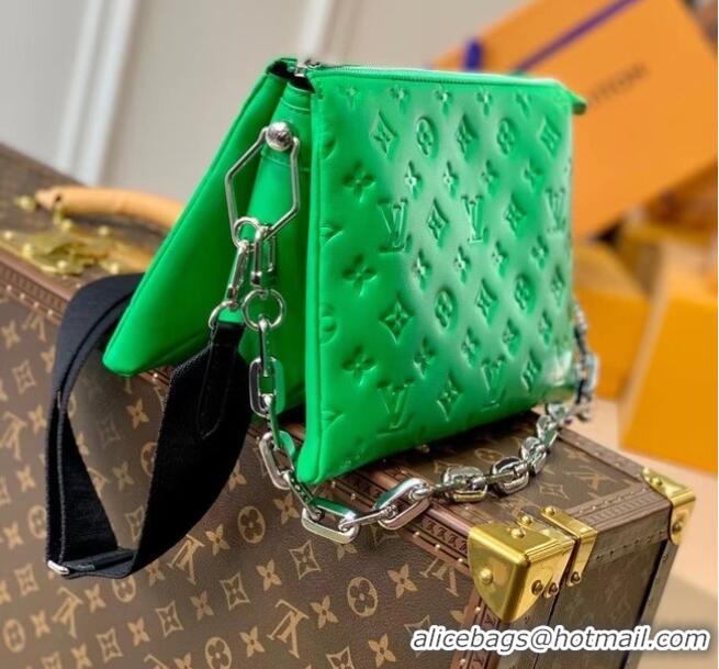 Luxury Cheap Louis Vuitton Monogram Empreinte COUSSIN PM M57793 Green