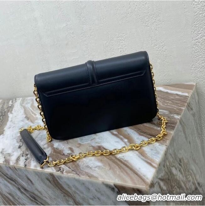 Low Cost Celine TRIOMPHE SHOULDER BAG IN SHINY CALFSKIN 194023 BLACK