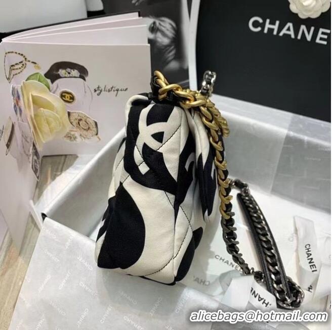 Buy Cheap Chanel 19 Flap Bag AS1160 Black&white