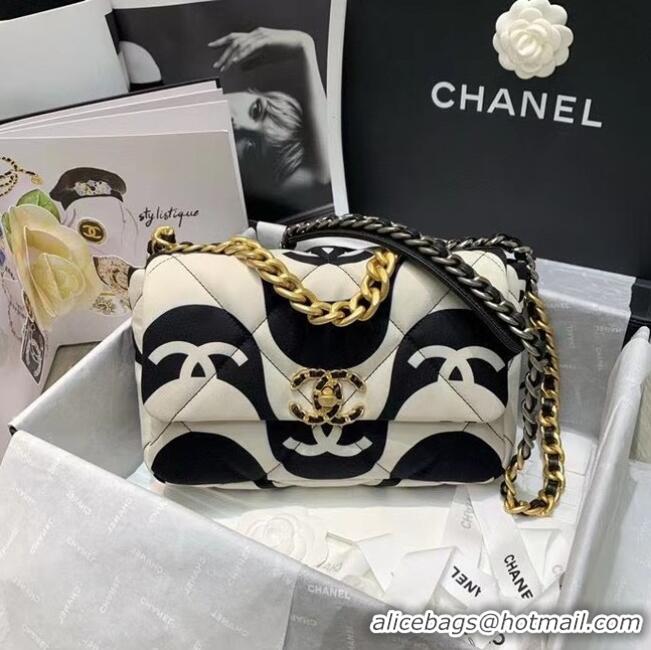 Buy Cheap Chanel 19 Flap Bag AS1160 Black&white