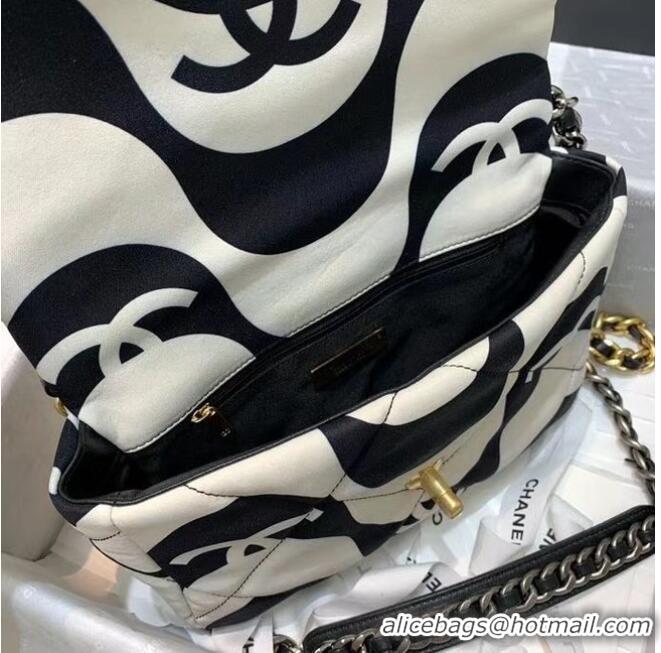 Buy Cheap Chanel 19 Flap Bag AS1160 Black&white