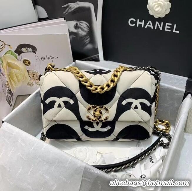 Buy Cheap Chanel 19 Flap Bag AS1160 Black&white