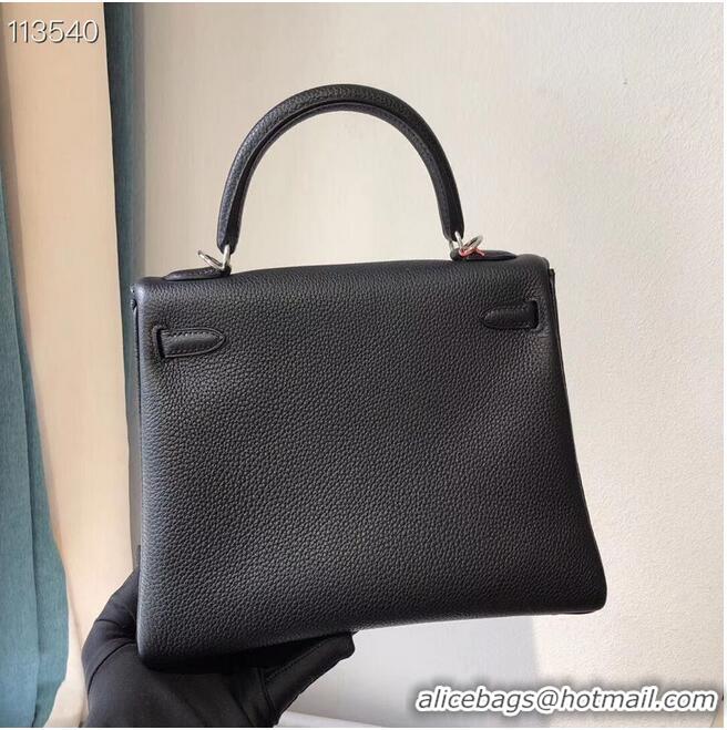 Super Quality Hermes Kelly 28cm Shoulder Bags Togo Leather KL28 Black