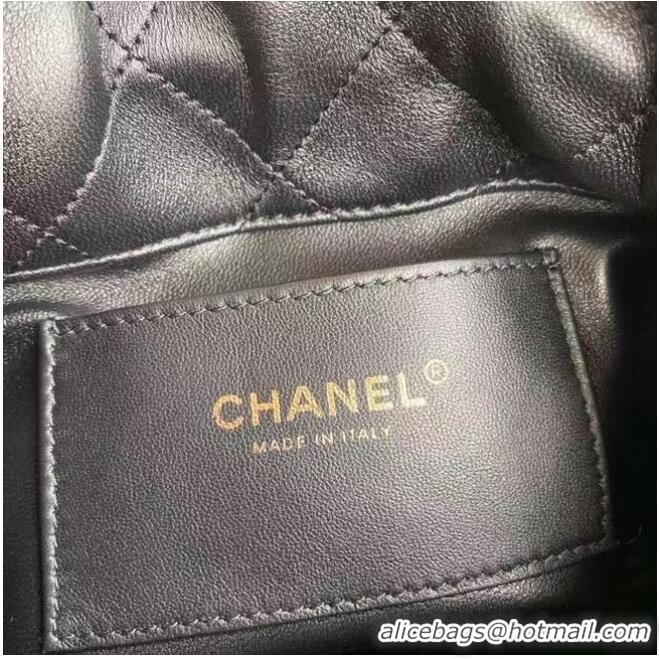 Buy Inexpensive Chanel Mini Lambskin Tote Bag AS2390 Black