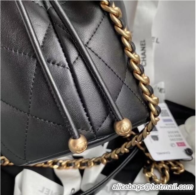 Buy Inexpensive Chanel Mini Lambskin Tote Bag AS2390 Black