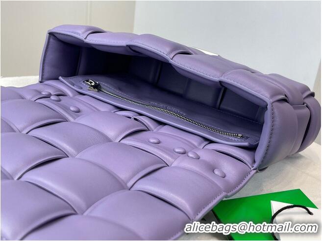 Discount Design Bottega Veneta THE CHAIN CASSETTE Expedited Delivery 631421 purple & Hardware Silver finish