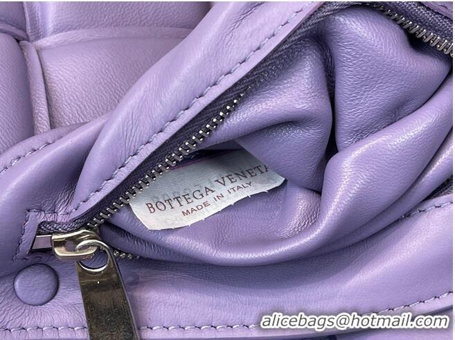 Discount Design Bottega Veneta THE CHAIN CASSETTE Expedited Delivery 631421 purple & Hardware Silver finish