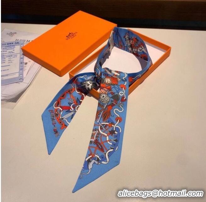 Famous Brand Hermes Twilly Small silk scarf H06372