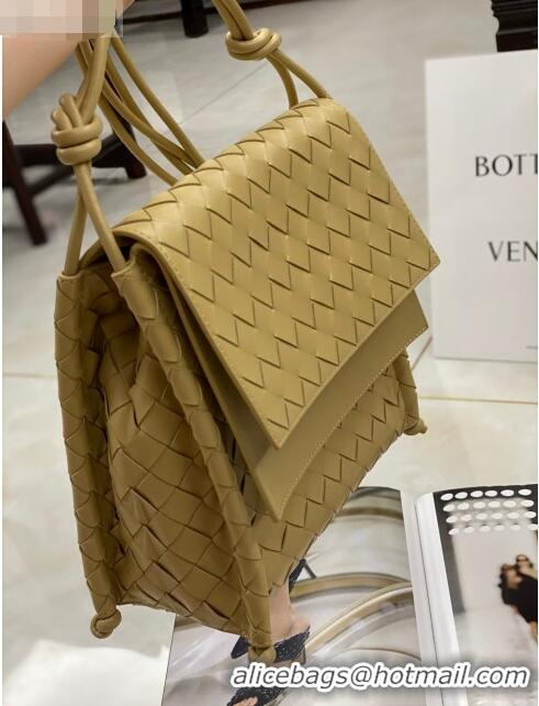 Good Taste Bottega Veneta The Small Fold Crossbody Bag BV0501 Apricot 2021