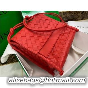 Best Price Bottega Veneta The Small Fold Crossbody Bag BV0501 Red 2021