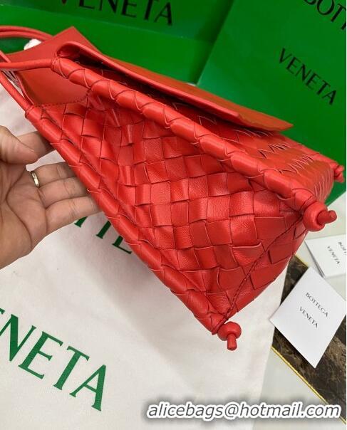 Best Price Bottega Veneta The Small Fold Crossbody Bag BV0501 Red 2021