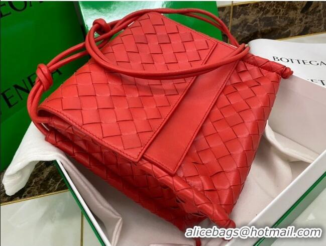 Best Price Bottega Veneta The Small Fold Crossbody Bag BV0501 Red 2021