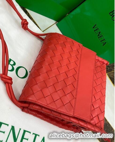 Best Price Bottega Veneta The Small Fold Crossbody Bag BV0501 Red 2021