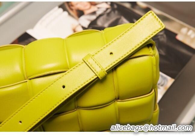 Super Quality Bottega Veneta Padded Cassette Medium Crossbody Messenger Bag BV2673 Yellow/Gold 2021