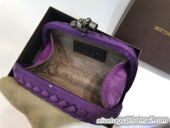 Low Price Bottega Veneta Tiffany Fabric Small Clutch BV2679 Purple 2021