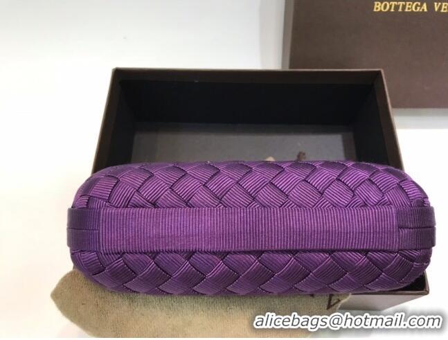 Low Price Bottega Veneta Tiffany Fabric Small Clutch BV2679 Purple 2021