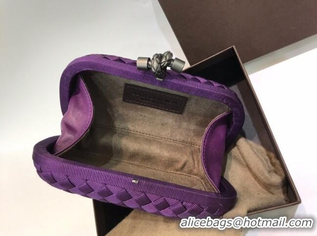 Low Price Bottega Veneta Tiffany Fabric Small Clutch BV2679 Purple 2021