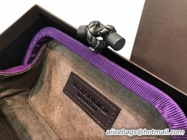 Low Price Bottega Veneta Tiffany Fabric Small Clutch BV2679 Purple 2021