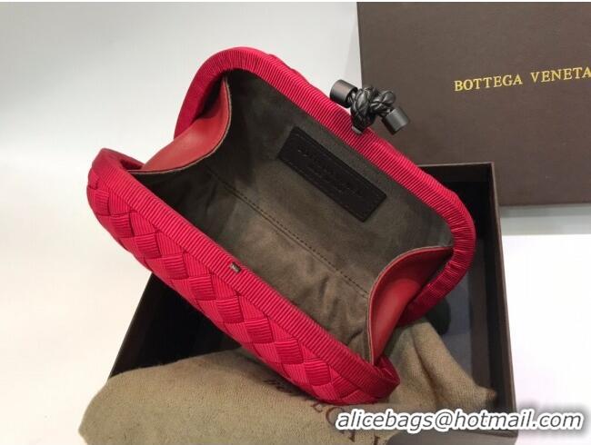 New Fashion Bottega Veneta Tiffany Fabric Small Clutch BV2679 Red 2021