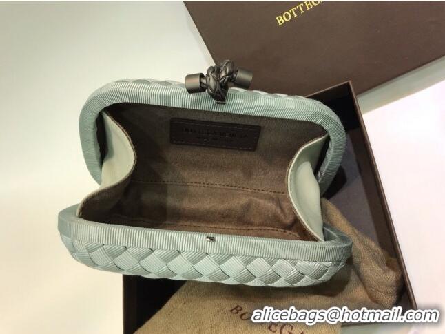 Famous Brand Bottega Veneta Tiffany Fabric Small Clutch BV2679 Ice Green 2021