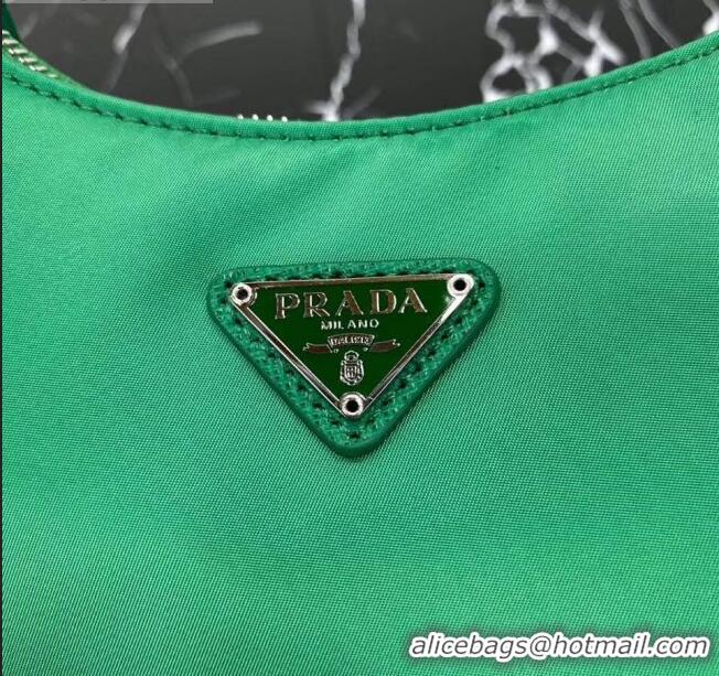 Market Sells Prada Re-Edition 2005 Nylon Shoulder Bag 1BH204 Green 2020